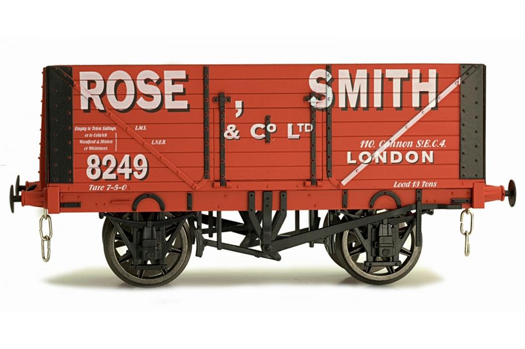 Dapol 7F-080-016 Rose, Smith & Company London 8 Plank Open Wagon 8249 RTR O Gauge