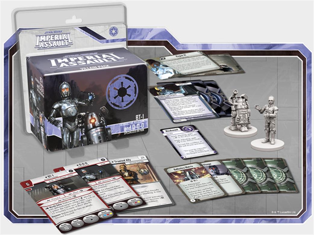 Fantasy Flight Games  SWI41 BT-1 and 0-0-0 Villain Pack for Star Wars Imperial Assault