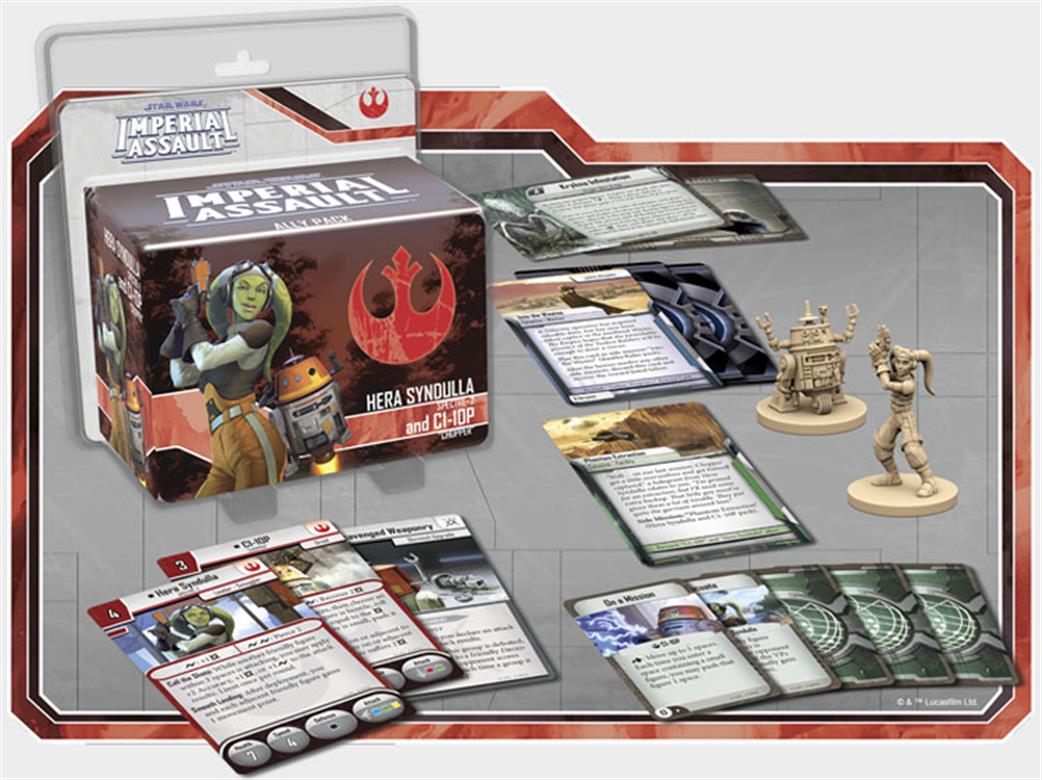 Fantasy Flight Games  SWI43 Hera Syndulla and C1-10P Ally Pack for Star Wars Imperial Assault