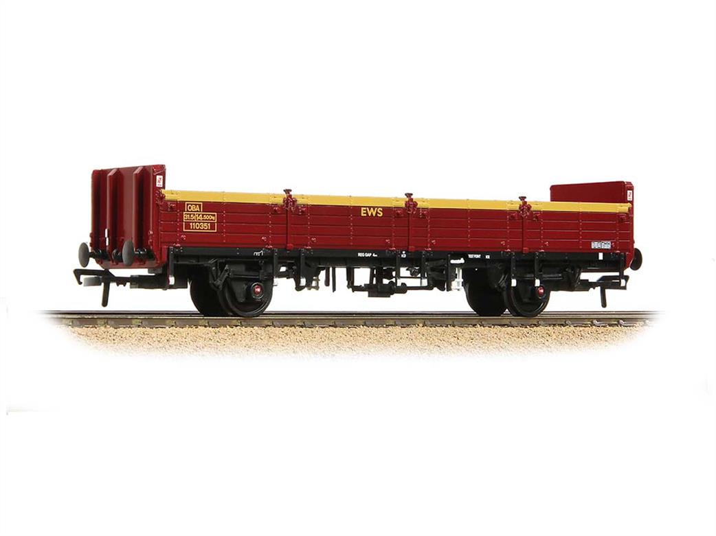 Bachmann OO 38-040B EWS OBA 31-tonne Open Wagon Low Ends EWS Maroon