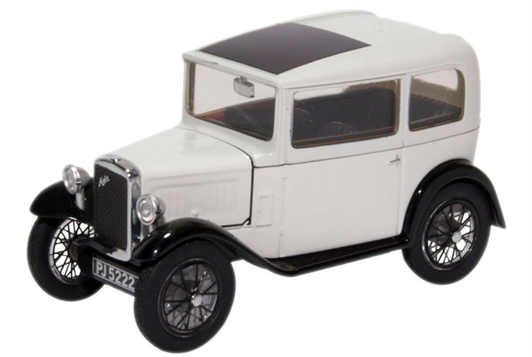 Oxford Diecast 1/43 43ASS006 Austin Seven RN Saloon Light Grey