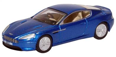 Oxford Diecast 1/76 Aston Martin DB9 Coupe Coupe Cobalt Blue 76AMDB9003