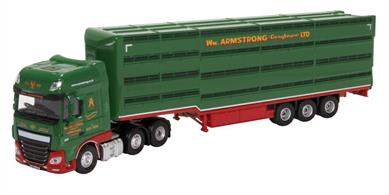 Oxford Diecast 1/76 DAF XF William Armstrong Houghton Parkhouse Livestock Trailer 76DXF003