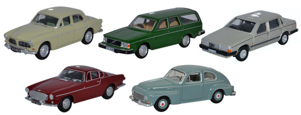 Oxford Diecast 1/76 76SET52 5 Piece Volvo Set