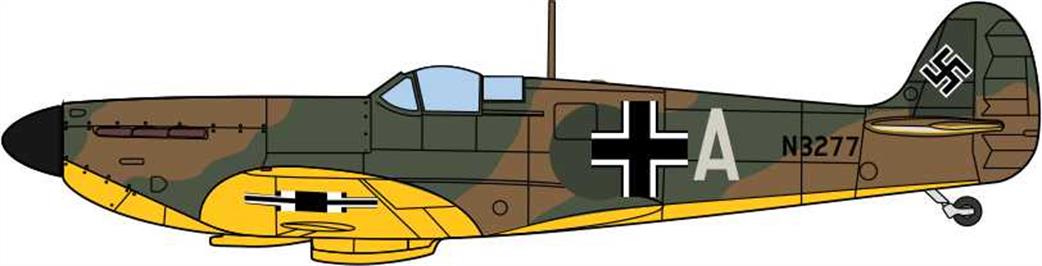 Oxford Diecast AC086 Spitfire 1A N3277 Luftwaffe 1/72