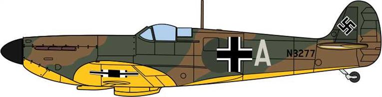 Oxford Diecast 1/72 Spitfire 1A N3277 Luftwaffe AC086