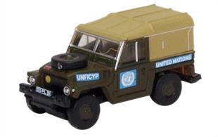 Oxford Diecast 1/148 Land Rover Lightweight United Nations NLRL001