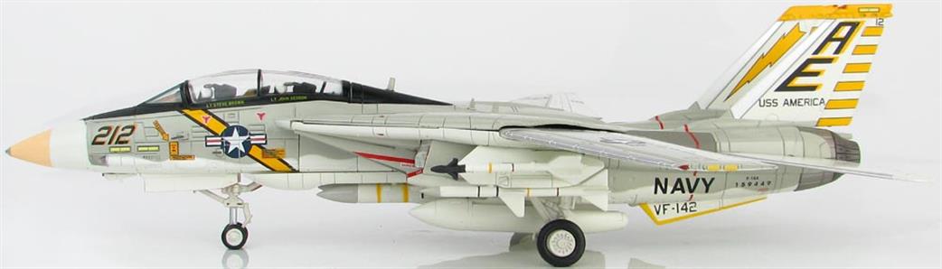Hobby Master 1/72 HA5221 Grumman F-14A Tomcat AE/212. VF-142, USS America, 1976