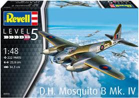 Revell 1/48 D.H. Mosquito Bomber Kit 03923Number of Parts 222Glue and paints are required
