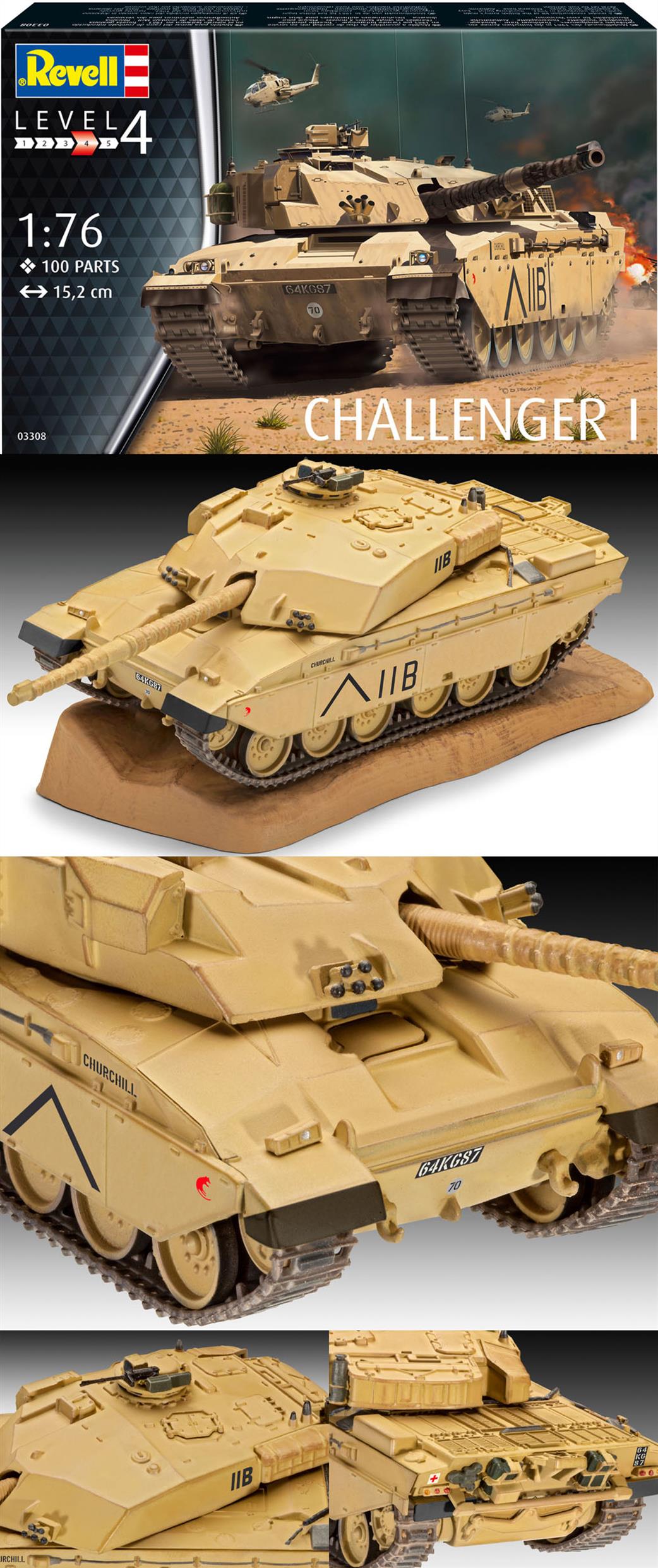 Revell 1/76 03308 British Challenger I Main Battle Tank Kit
