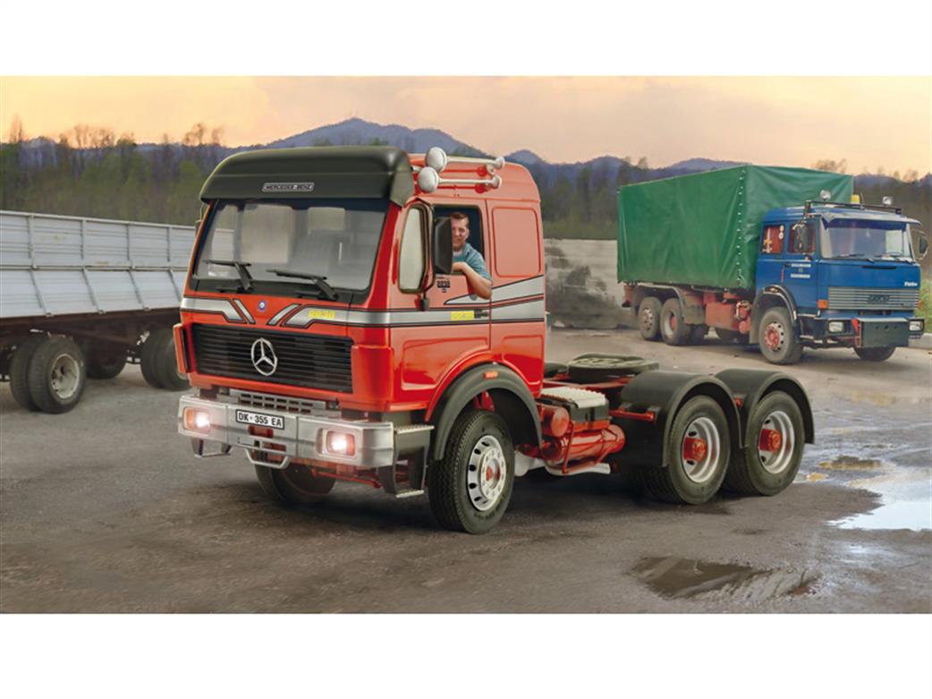 Italeri 1/24th 3943 Mercedes Benz 2238 6x4 Cab Kit