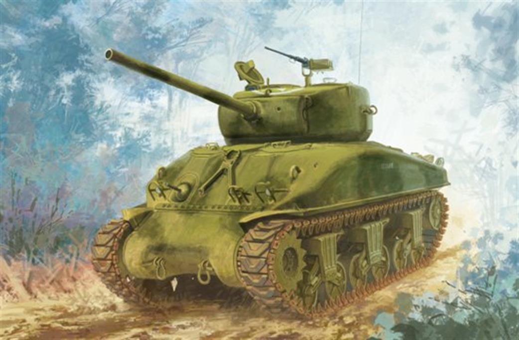 Dragon Models 1/72 7571 US M4A1 76w VVSS Sherman Tank Kit
