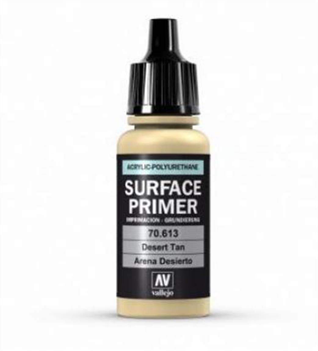 Vallejo 70613 Surface Primer Desert Tan Base Acrylic Paint Airbrush