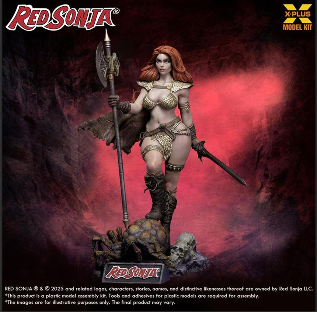 X.Plus Model KIt 1/8 411-200481CP Red Sonja Plastic Figure Kit