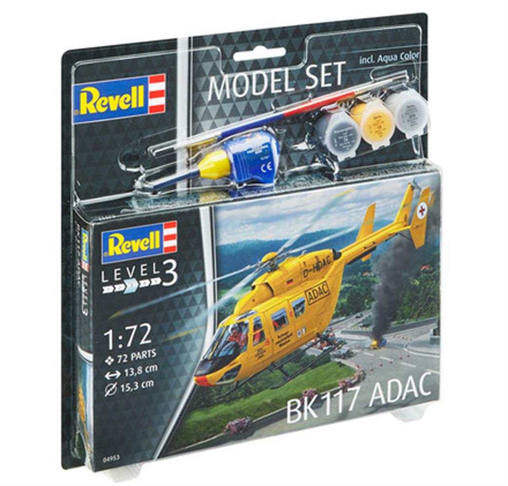 Revell 1/72 64953 BK-117 ADAC Helicopter Starter Set