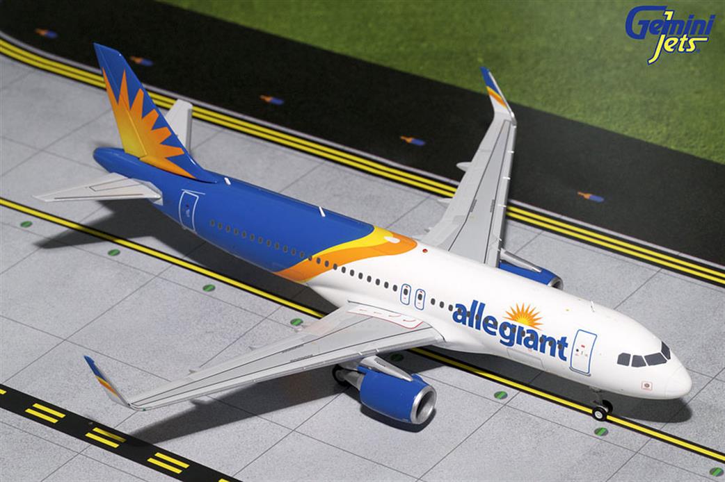Gemini Jets G2AAY664 Allegiant Airbus A320-200S New Livery Aircraft Model 1/200