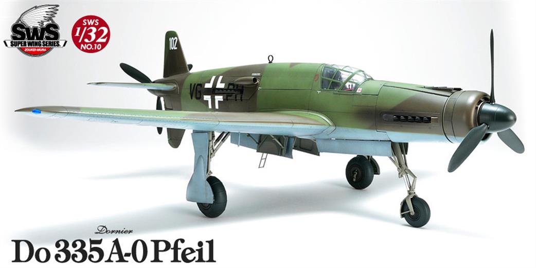 Zoukei-mura 1/32 No.10 Dornier Do335 A-0 Pfeil Aircraft Kit