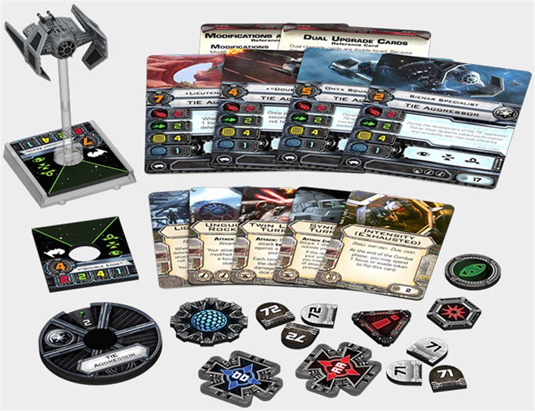 Fantasy Flight Games SWX66 TIE Aggressor Expansion Pack from Star Wars X-Wing