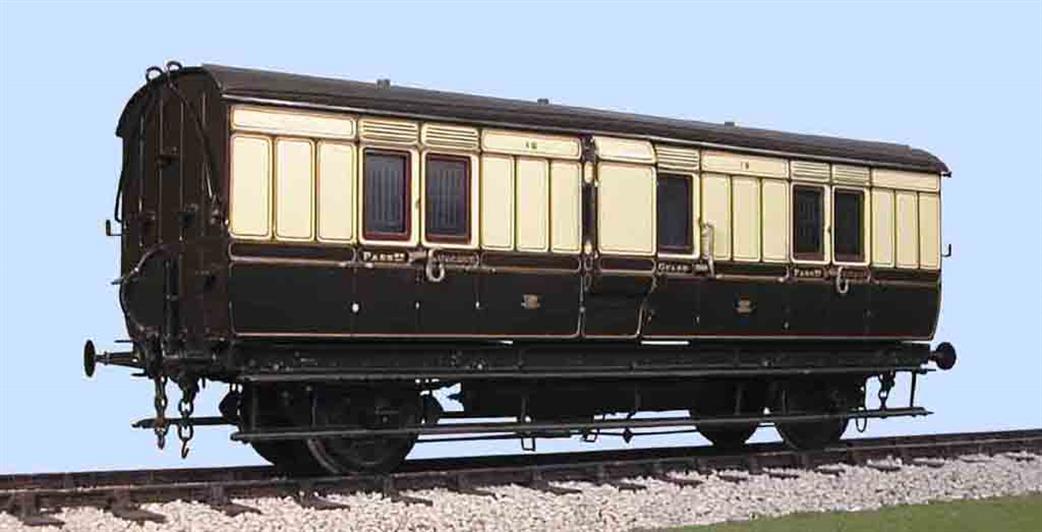 Slaters Plastikard O Gauge 7C05 GWR 4 Wheel Luggage Brake Van (Diagram V5) Coach Kit