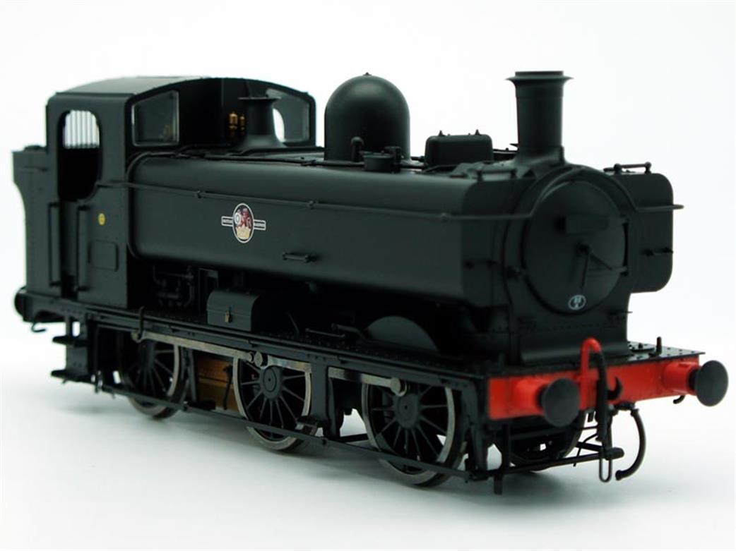 Dapol O Gauge 7S-007-021US UnNumbered BR ex-GWR Revised 57xx/8750 Class Pannier Tank BR Black Late Crest DCC Sound