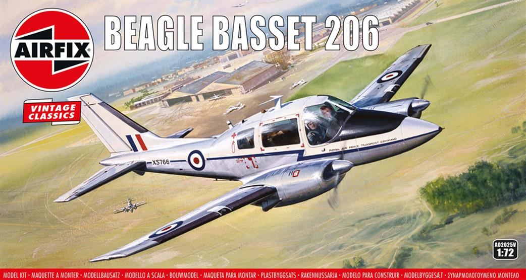 Airfix 1/72 A02025V Beagle Basset 206 Twin Engined Aircraft Kit