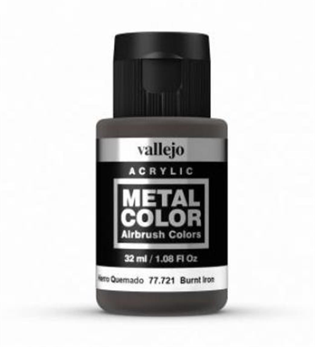 Vallejo  77721 Metal Color Burnt Iron Airbrush Color 32ml