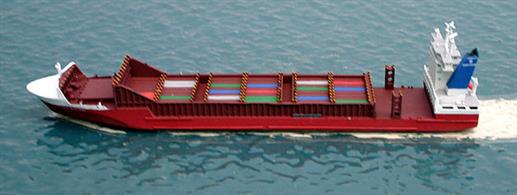 A 1/1250 scale, waterline, metal model of Navi Baltic, a Sietas Type 178, container ship, built in 2009.&nbsp;