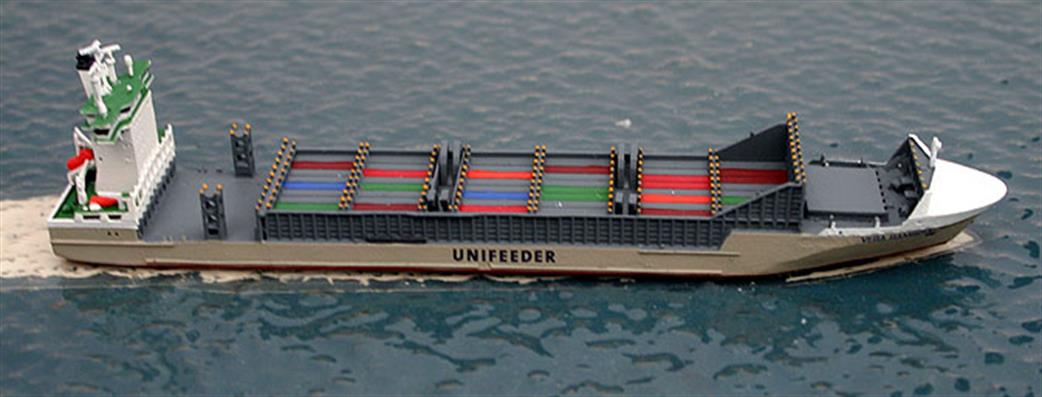 Rhenania 1/1250 RJ292V Vera Rambow, a Unifeeder container ship of the Sietas 178 type