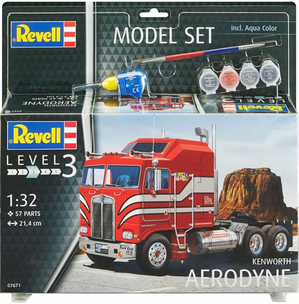 Revell 67671 Kenworth Aerodyne Truck Model Set 1/32