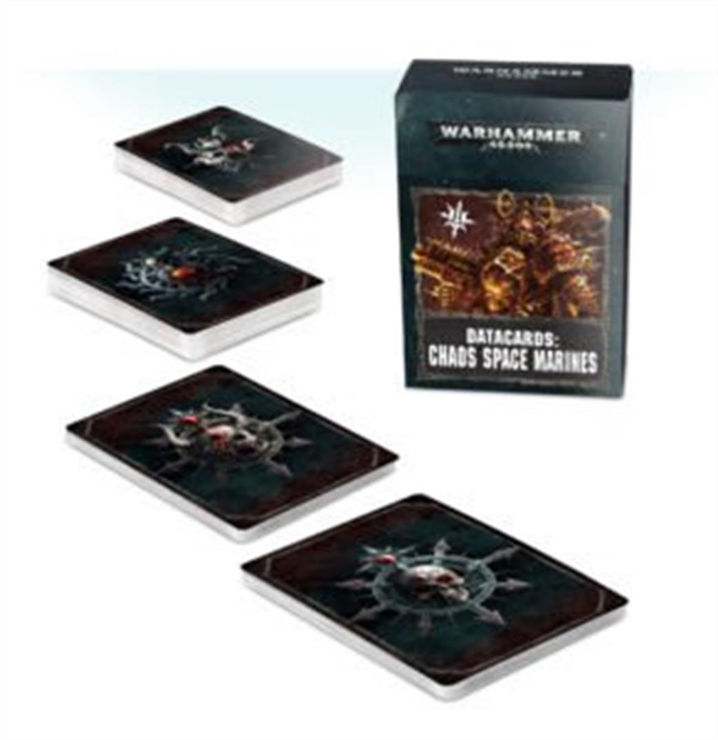 Games Workshop  43-02-60O Chaos Space Marines 40k Datacards (Old)