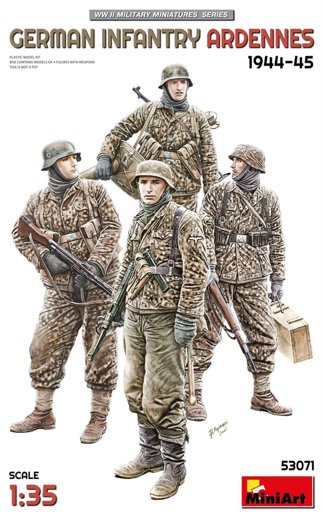 MiniArt 1/35 53071 German Infantry Ardennes 1944-45 Figure Set