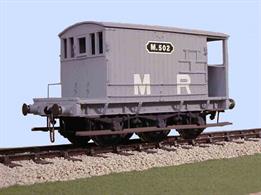 Following the steady growth of goods trains towards the end of the 19th century the heavier trans required a similar improvement ion the brake force available to the crew. Showing a definite Midland Railway family resemblance to the 4 wheel 10 ton brake vans this kit builds a a model of the heavier 6-wheeled 20 ton vans used on the heaviest coal trains.Supplied with metal wheels, 3 link couplings and sprung buffers