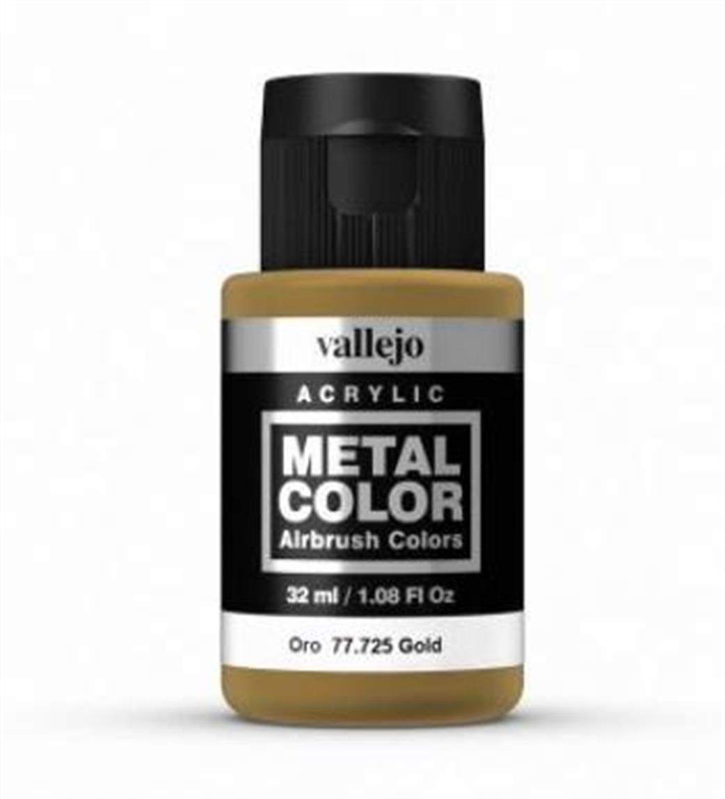 Vallejo  77725 Metal Color Gold Airbrush Color 32ml