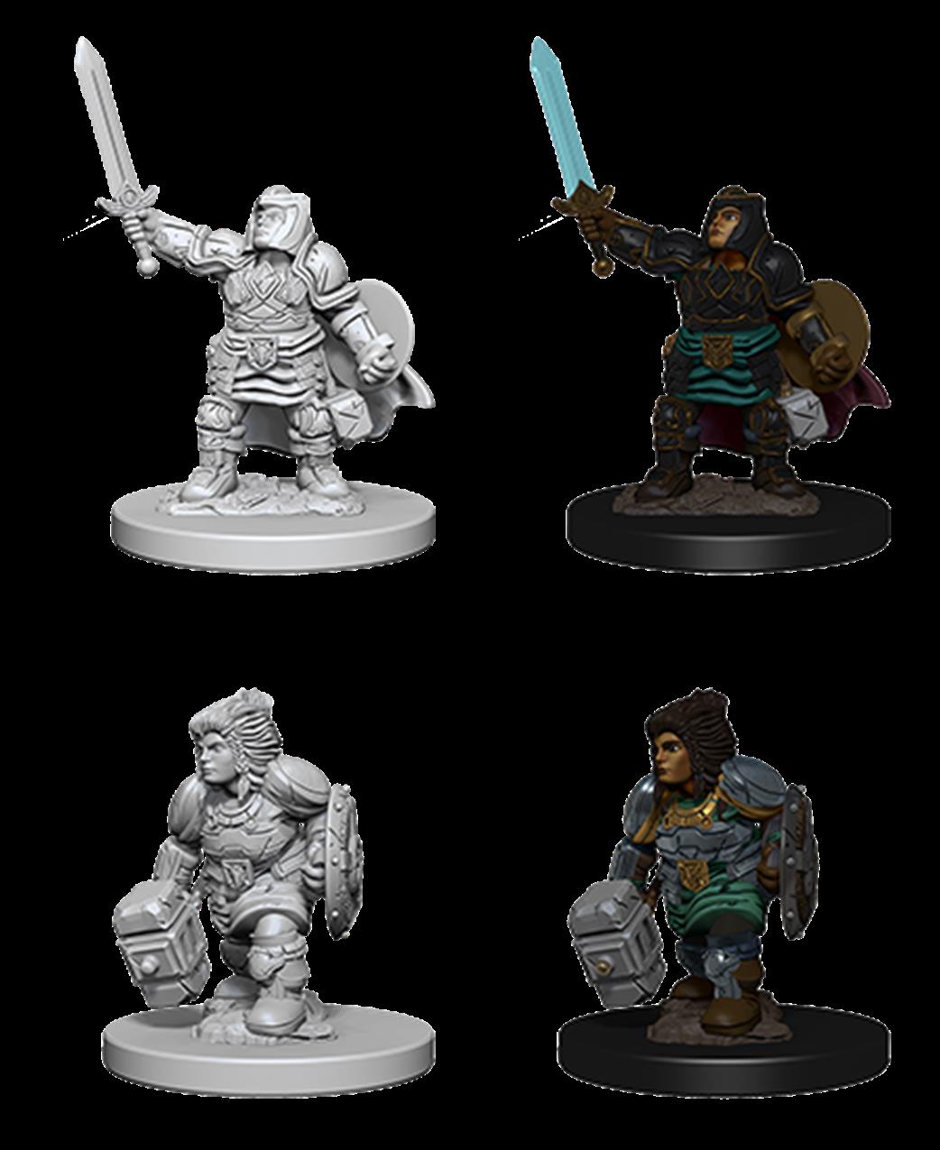 Wizkids  72631 Dwarf Female Paladin: D&D Nolzur's Marvelous Unpainted Miniatures