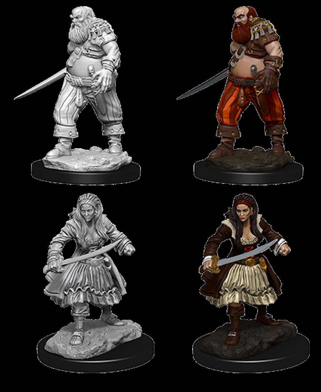 Wizkids  73095 Pirates: Pathfinder Deep Cuts Unpainted Miniature Figures