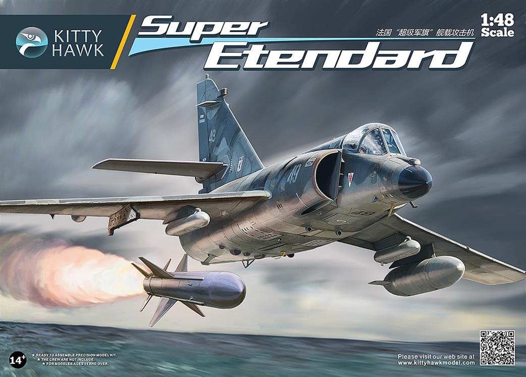 Kitty Hawk 1/48 KH80138 Dassault Super Etendard Strike Fighter kit