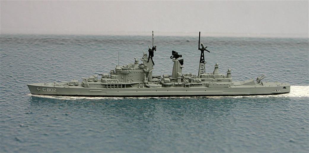 Rhenania 1/1250 TF002B De Zeven Provincien, C802, Dutch missile cruiser, 1966