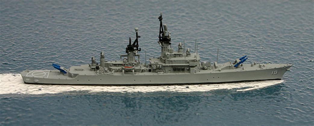 Rhenania 1/1250 TF008 USS Dale DLG-19 Leahy-class fleet escort 1963 model