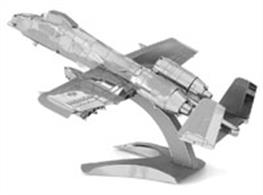 Laser cut&nbsp;metal kit building a model of the USAF A-10 Warthog