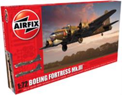 Airfix 1/72 RAF Boeing Fortress MK3 WW2 British Bomber Kit A08018Number of Parts 245   Length 320mm  Wingspan 438mm