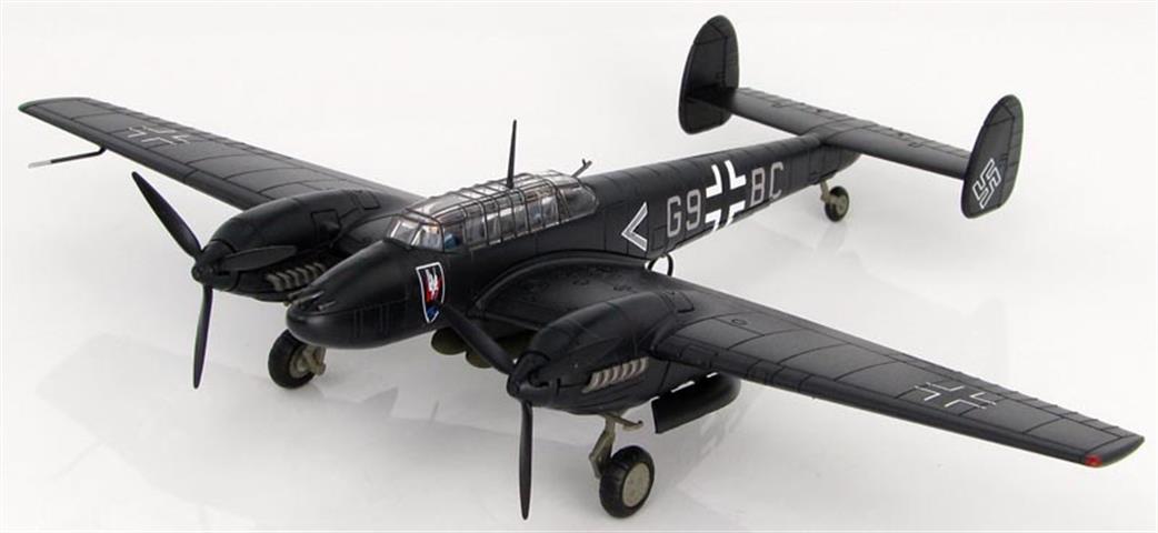 Hobby Master 1/72 HA1814 Messerschmitt BF 110E-2 G9+BC, Oblt. Uellenbeck, 1942