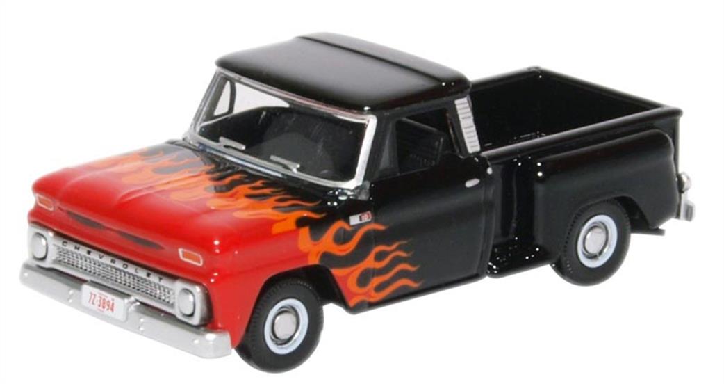 Oxford Diecast 1/87 87CP65004 Chevrolet Stepside Pick Up 1965 Red/White