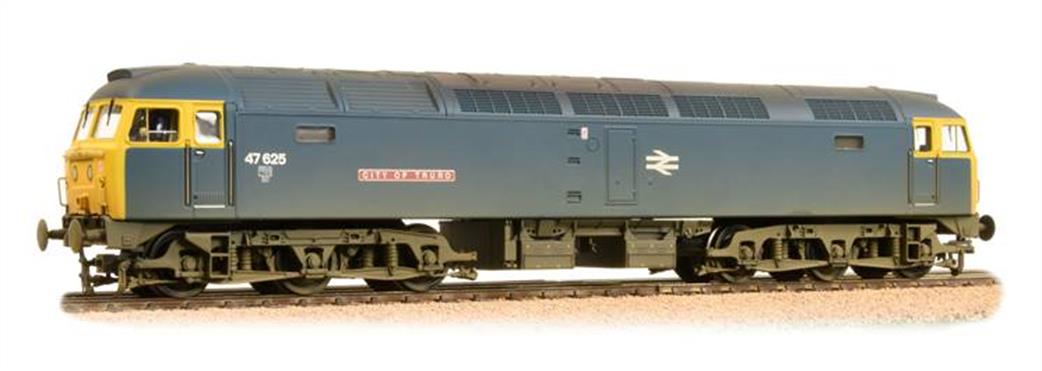 Bachmann OO 31-655TL BR 47625 CITY OF TRURO Class 47/4 BR Blue Livery Weathered Finish