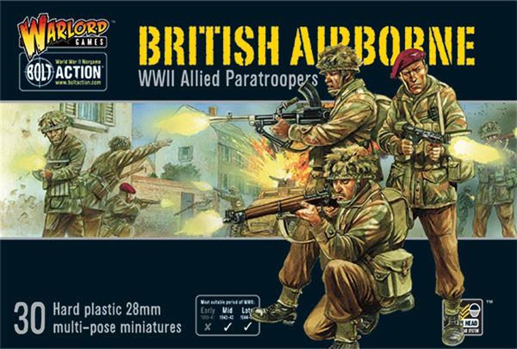 Warlord 28mm 402011009 Bolt Action British Airborne WWII Allied Paratroopers (30)