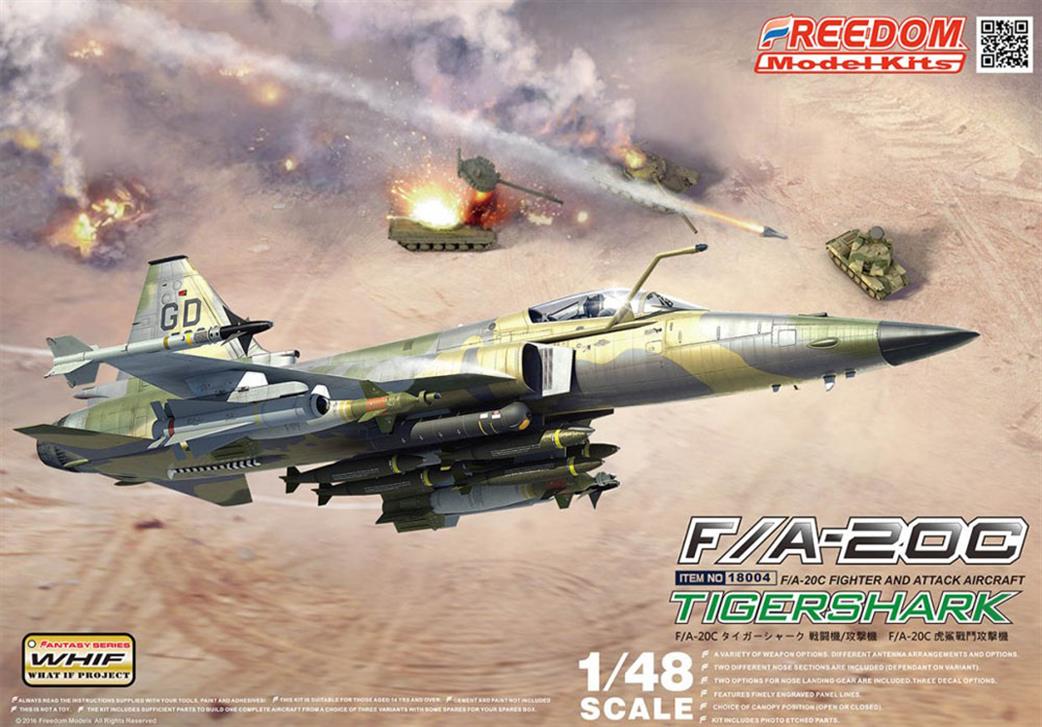 Freedom Models 18004 F/A-20C Tigershark Jet Fighter Kit 1/48