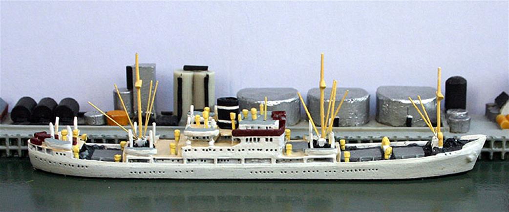 Solent Models 1/1250 SOM 12 grey Willemstad, passenger/cargo liner, 1964-67