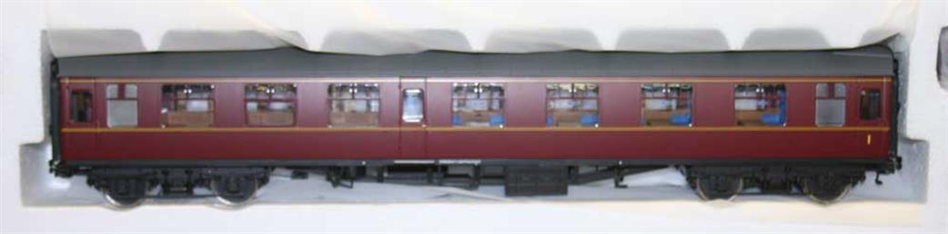 Dapol Lionheart Trains O Gauge 7P-001-304U BR Mk1 CK Composite Corridor Coach Maroon UnNumbered