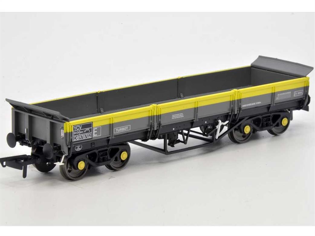Dapol OO 4F-043-014 BR Turbot DB978115 Bogie Ballast Wagon Grey & Yellow Dutch