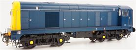 Heljan O Gauge BR Class 20 Bo-Bo Diesel Locomotive Center Headcode BR Blue with Full Yellow Ends, Tops style with double arrows on the body with domino spots