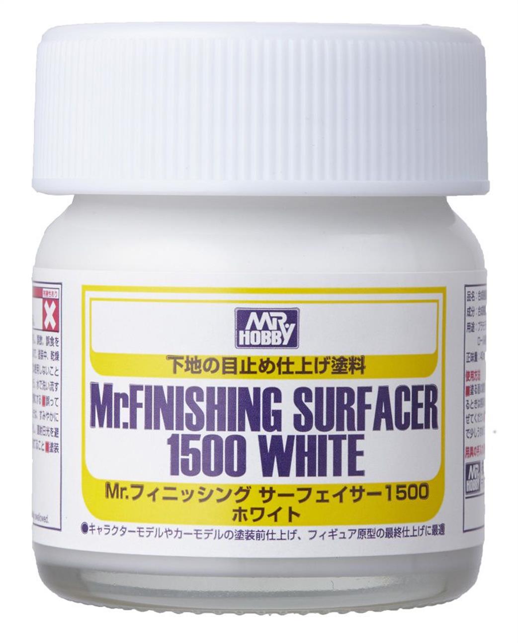 Gunze Sangyo  SF291 Mr Finishing Surfacer 1500 White 40ml